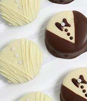 Bride &amp; Groom Chocolate Covered OREO Cookies 