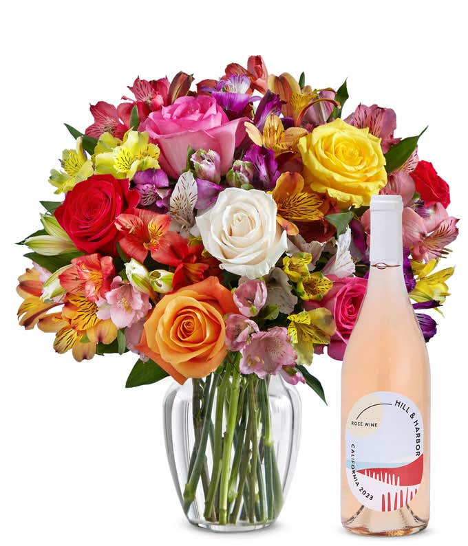 Roses & Lilies with White Wine
