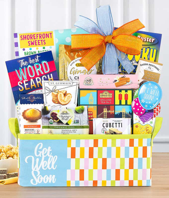Feel Better Snacks and Entertainment Basket