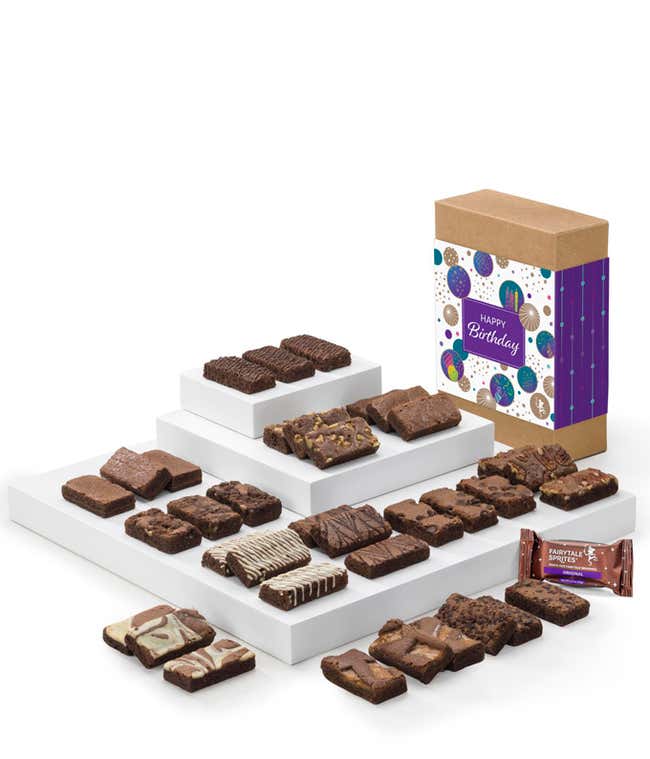 Happy Birthday Three Dozen Fairytale Brownie Sprites