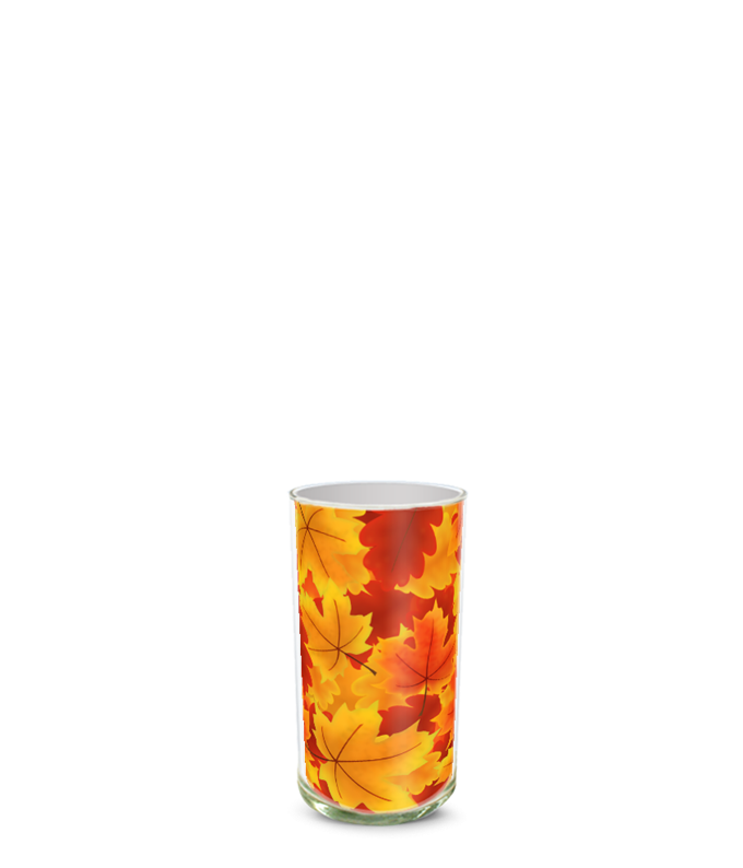 Partial image of Custom Photo Vase without flowers.